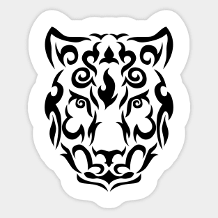 Snow leopard face Sticker